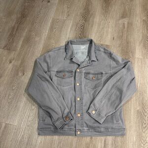 Mugsy Denim Jacket Men's XXL Light Grey Deuces Casual Retro Light Wash